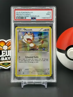 Meowth Pokemon XY Generations Toys R Us Stamped 053 Holo PSA 9 MINT (CB) - Image 1