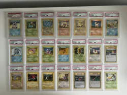 Pokemon 1st Edition Base Set PSA 9 set/lot vintage 1999 English - Image 1