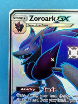 SHINY Zoroark GX ULTRA RARE 77a/73 Pokemon Hidden Fates Alternate Art Promo - Image 3