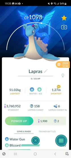 Pokemon Go Lapras Headband ( Normal ) ( Mystic Background) - Image 1