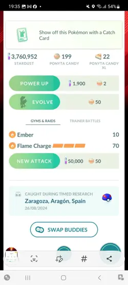 Pokemon Go Ponyta Neclace ( Normal ) ( valor Background) - Image 2