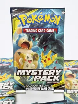Pokemon TCG Mystery Pack Sealed Pack 10 Cards 3 Guaranteed Hits - Image 1