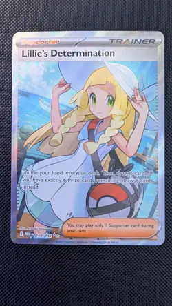 Lillie's Determination 169/132 Pokemon Mega Evolution Full Art - Image 1