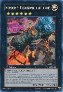 Yugioh! MP Number 6: Chronomaly Atlandis - YS13-ENV11 - Common - 1st Edition Mod - Image 1