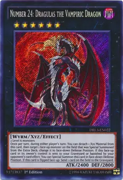 Yugioh! MP Number 24: Dragulas the Vampiric Dragon - DRL3-EN022 - Secret Rare - - Image 1