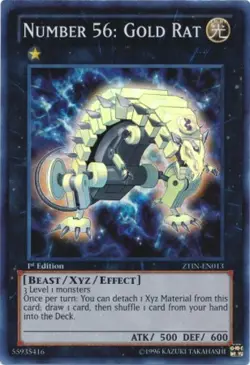 Yugioh! MP Number 56: Gold Rat - ZTIN-EN013 - Super Rare - 1st Edition Moderatel - Image 1
