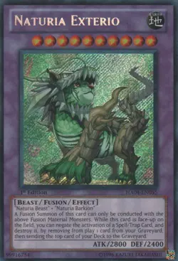 Yugioh! MP Naturia Exterio - HA04-EN055 - Secret Rare - Unlimited Edition Modera - Image 1