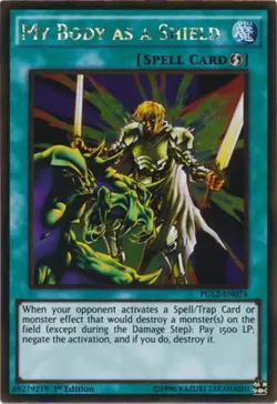 Yugioh! MP My Body as a Shield - PGL2-EN074 - Gold Rare - Unlimited Edition Mode - Image 1
