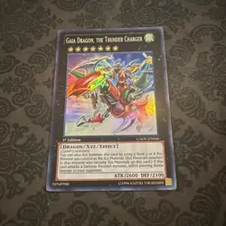 Yugioh! Gaia Dragon, the Thunder Charger - GAOV-EN046 - Super Rare - 1st Ed - Image 1
