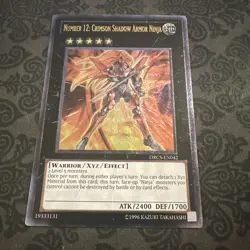 YuGiOh Ultimate Rare Number 12: Crimson Shadow Armor Ninja ORCS-EN042 - Image 1