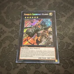 Yugioh Number 6: Chronomaly Atlandis REDU-EN092 Secret Rare 1st Ed - Image 1