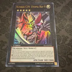 Yugioh Number C39: Utopia Ray V YS13-ENV01 Ultra Rare 1st Ed - Image 1