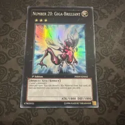 Number 20: Giga-Brilliant - PHSW-EN042 - Super Rare 1st Edition YuGiOh - Image 1