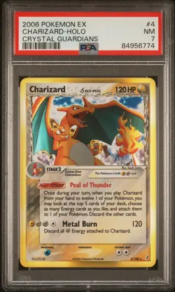 Pokemon TCG Charizard Delta EX Crystal Guardians Holo Card 4/100 PSA 7 CLEAN ⭐ - Image 1