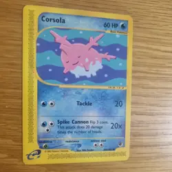 CORSOLA 102/165 POKEMON CARD (EXPEDITION BASE SET) - Image 3