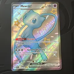 Pokemon TCG Paldean Fates Mew ex 216/091 Shiny Full Art Mint Pokemon Card - Image 1