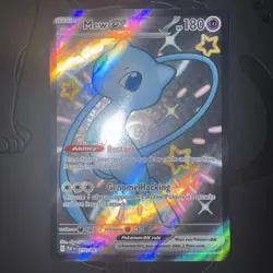 Pokemon TCG Paldean Fates Mew ex 216/091 Shiny Full Art Mint Pokemon Card - Image 2