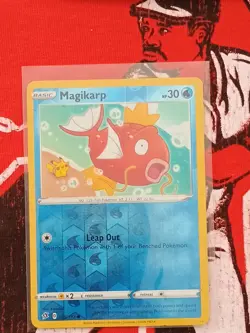 Magikarp 039/192 Reverse Holo Ft. Pikachu Rebel Clash Pokemon Card - Image 1