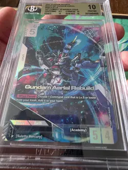 💥 Gundam Card Game Aerial Rebuild First Combat Tournament Winner BGS 10💥 - Image 2