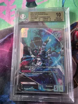 💥 Gundam Card Game Aerial Rebuild First Combat Tournament Winner BGS 10💥 - Image 5