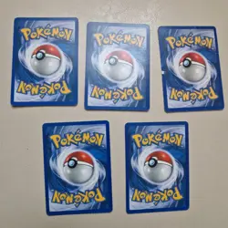 Mix Of 5 Different Gym Challenge And Gym Heroes Pokemon Cards Non Holo - Image 2