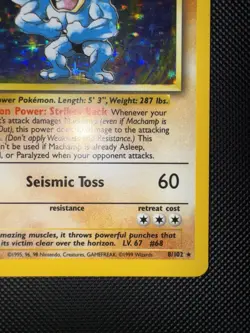 Pokemon TCG Machamp Holo Rare 1st Edition Base Set, Card 8/102, LP Condition - Image 4