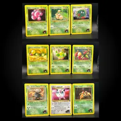 Erika's Pokemon - Gym Heroes 9 Card Lot (Jigglypuff Gloom Tangela Weepinbell .) - Image 1