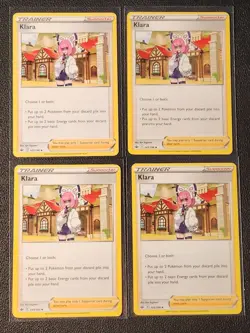 4x Klara 145/198 Pokemon card Chilling Reign uncommon NM - Image 1