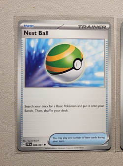 Nest Ball 084/091 Pokemon card SV Paldean Fates uncommon NM - Image 1