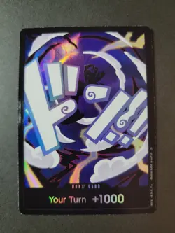 Don!! Card (Luffy Gear 5 Foil) PRB02 One Piece The Best Vol. 2 - Image 1