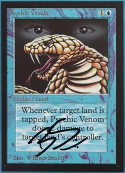 Psychic Venom Collectors' Edition NM Blue Common SIGNED CARD (402796) ABUGames - Image 1