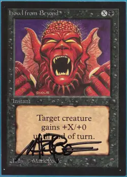 Howl from Beyond Collectors' Edition NM Common SIGNED CARD (386954) ABUGames - Image 1