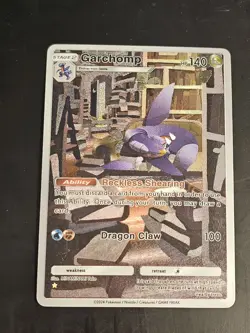 Garchomp 175/155 Pokemon TCG Pocket Space-Time Smackdown Textured Fanart Card - Image 1