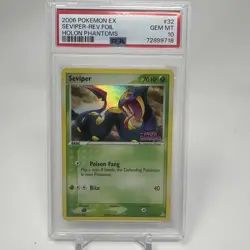 Seviper PSA 10 GEM MINT Pokemon Card REVERSE HOLO Ex Holon Phantoms 32/110 - Image 1