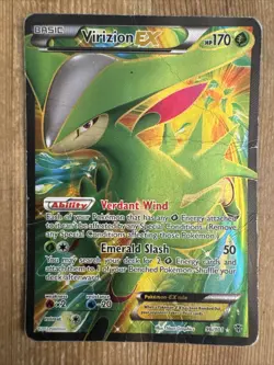Virizion EX - 96/101 - Pokemon Plasma Blast Black & White Full Art Rare Card DMG - Image 1