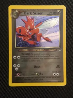 Pokemon Card Dark Scizor Holo Rare Neo Destiny 9/105 - Image 1