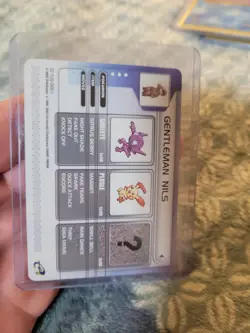 Gentleman Nils E Reader Card 2003 Pokemon - Image 1