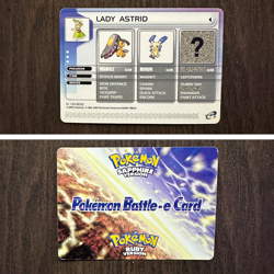 Lady Astrid - Pokemon Battle E-Reader Card (2003) VF - Pokemon Sapphire - Image 1