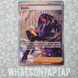 Pokemon Card Geeta 226/197 Secret Rare Scarlet Violet Obsidian Flames Singles LP - Image 1