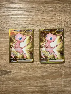 Pokemon Gold Mew EX Full Art TCG Card 205/165 Scarlet & Violet 151 Series - Image 1