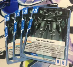 Corsica Base C ST02-016 Wings of Advance Gundam Card Game English Playset Of 4 - Image 1