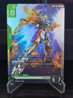 Gundam Card Game - Wing Gundam Zero - GD01-024 LR - NM - Image 1