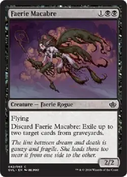 2 x Faerie Macabre - Shadowmoor/DDA Garruk vs Liliana - LP + - MTG - Image 2