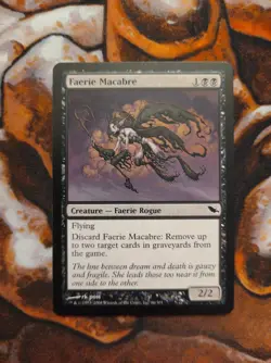 Faerie Macabre Shadowmoor SHM MTG Magic the Gathering 1st Edition - Image 1