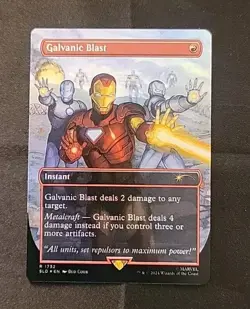 Magic The Gathering (Mtg) Secret Lair x Marvel Galvanic Blast Rainbow Foil #1732 - Image 1