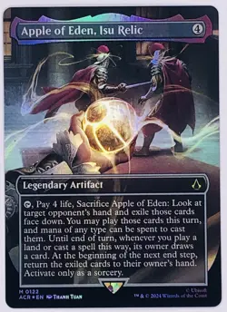 MTG Assassin's Creed APPLE OF EDEN, ISU RELIC #0122 M Borderless Foil - Image 1