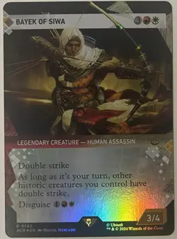 Bayek of Siwa - Foil Extended Art Showcase Assassin's Creed R NM MTG #142 - Image 2