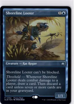 Shoreline Looter NM/M* FOIL PROMO Bloomburrow ENGLISH 0382 mtg -UnltdCards - Image 1