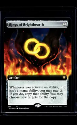 MTG Magic The Gathering CMR Commander Legends Extended Art Rings of Brighthearth - Image 1