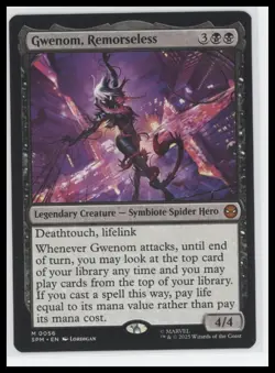 MTG Gwenom Remorseless Regular Rare Marvel Spider-Man Universes 2025 - Image 1